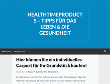 Tablet Screenshot of healthtimeproducts.com